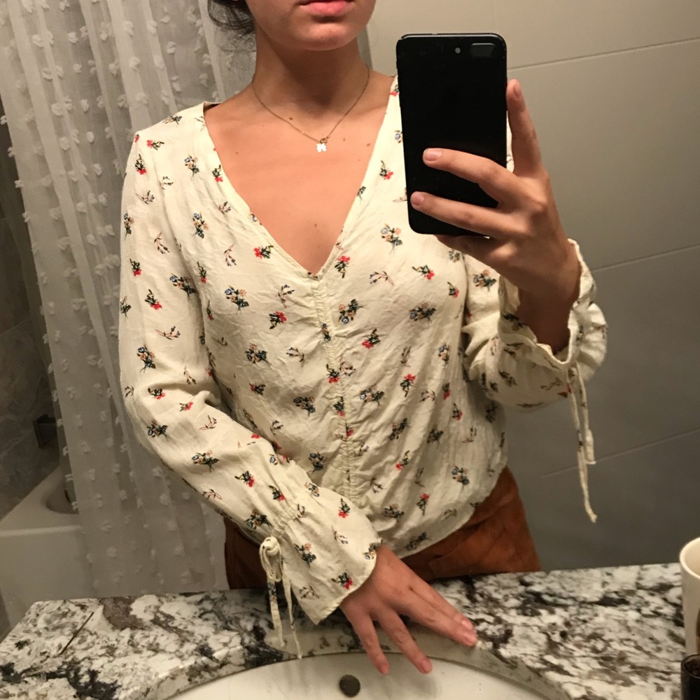 floral pattern urban outfitters vintage shirt
